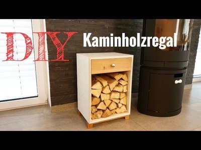 Ein Kaminholzregal selber bauen. DIY Holzlege
