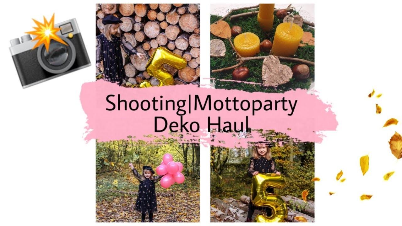 Fotoshooting im Wald| Haul Deko Woodland Wald Mottoparty | Herbstdeko DIY