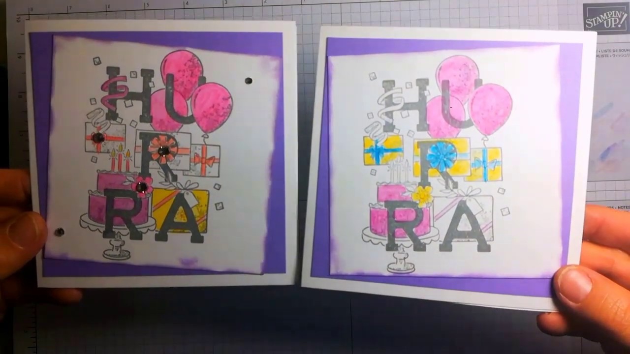 Glückwunschkarte zum Geburtstag selber basteln. Stampin' Up!