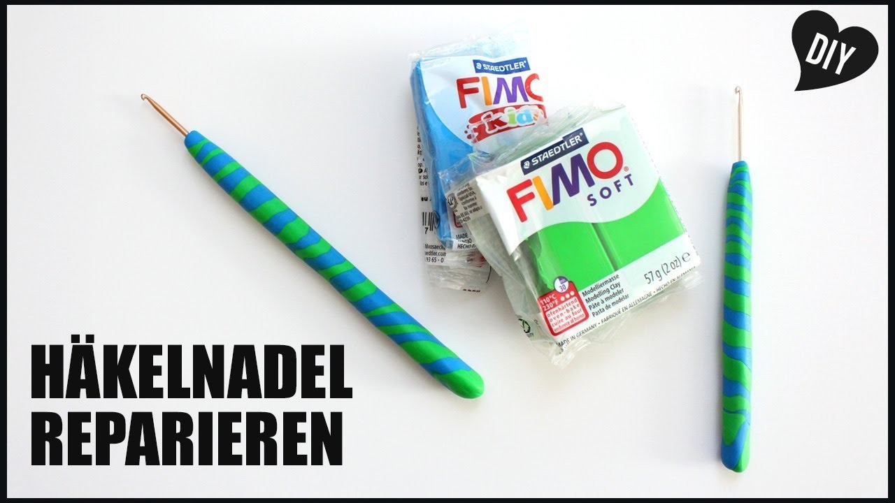 Häkelnadel reparieren | Ofenknete als Retter in der Not -  DIY by Pfirsichteufel