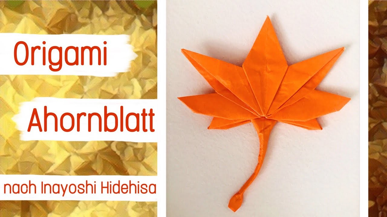 Herbstliches Origami Ahornblatt | GEFALTEN