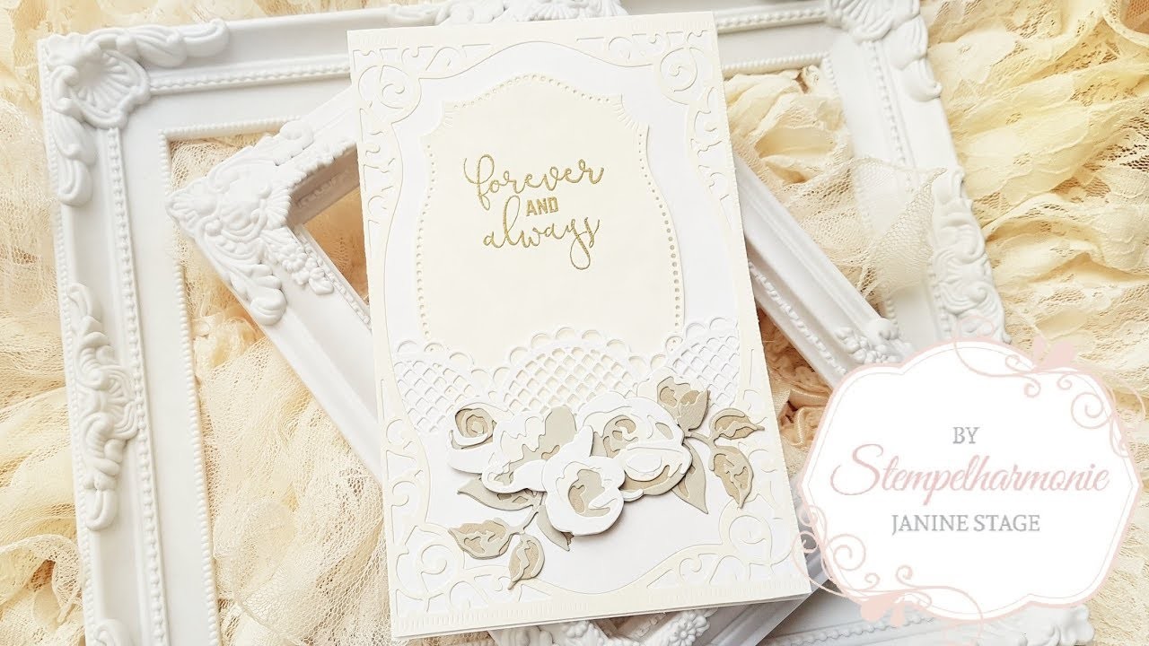 Hochzeitskarte "forever and always" selber basteln | Stampin' Up! | Spellbinders | Stempelharmonie