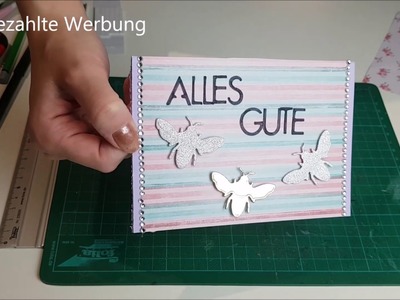 Karte basteln. Für Geburtstag.bunteWelt