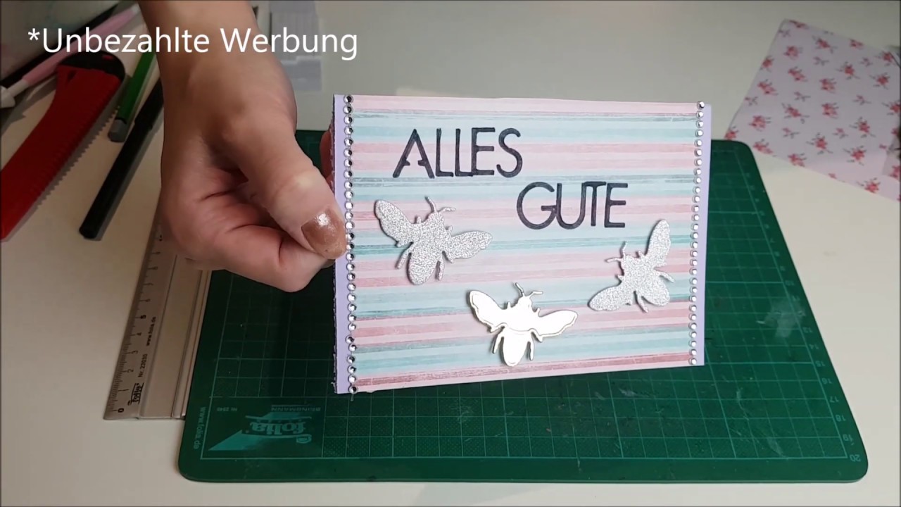Karte basteln. Für Geburtstag.bunteWelt