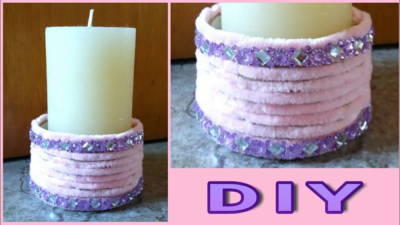 Kerzen - Dekoration aus Wolle basteln • DIY   * Julebuergerfee
