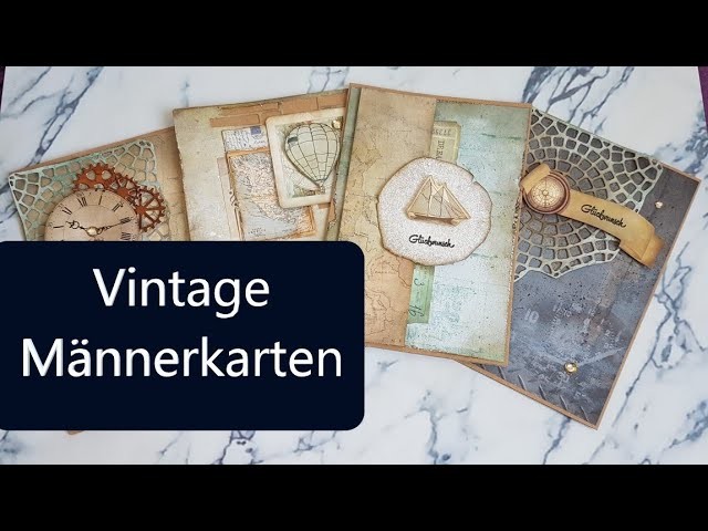 Männerkarten basteln im Vintagestil benutzmichendlichmal2019