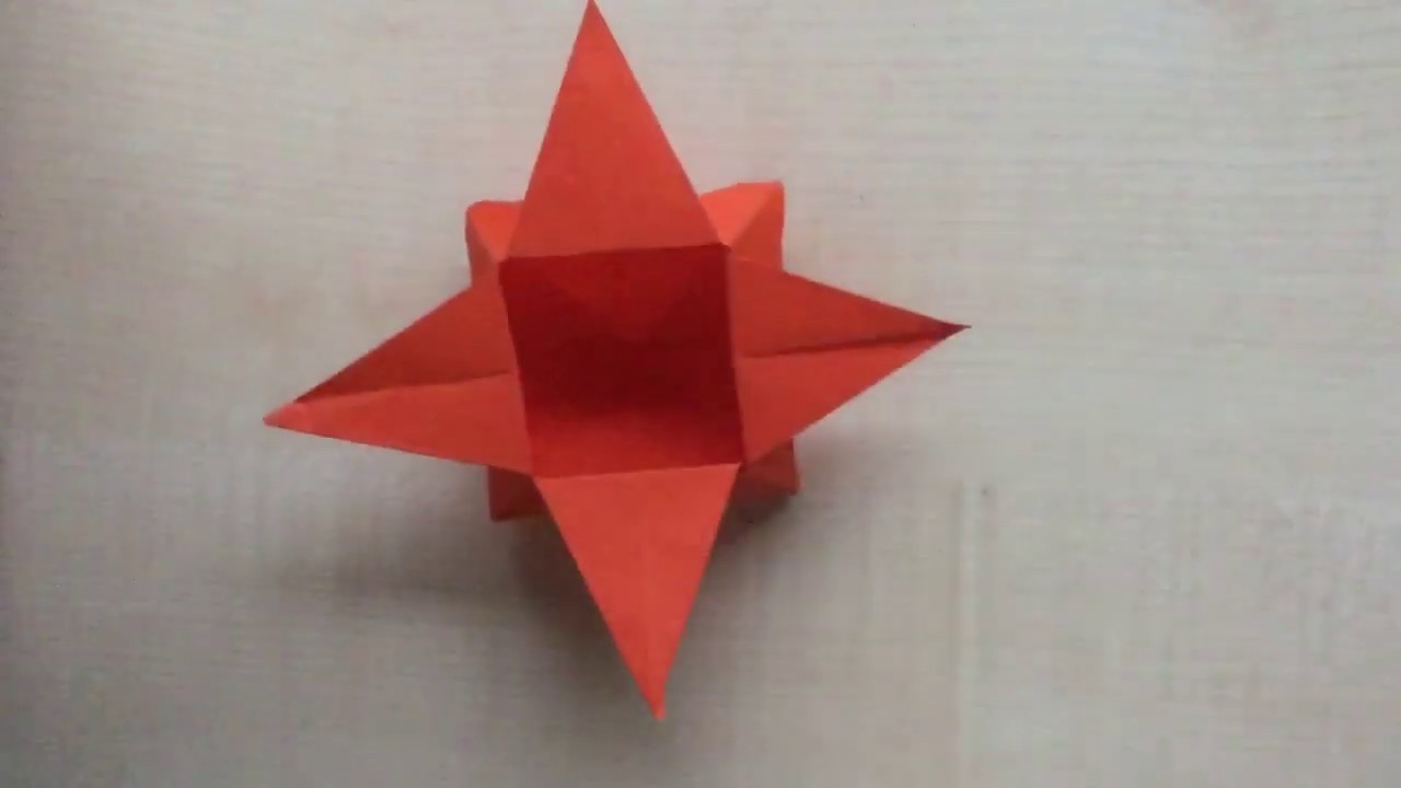 Origami #2 — Sternkörbchen — TECHtutorials