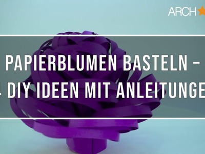 Papierblumen Basteln