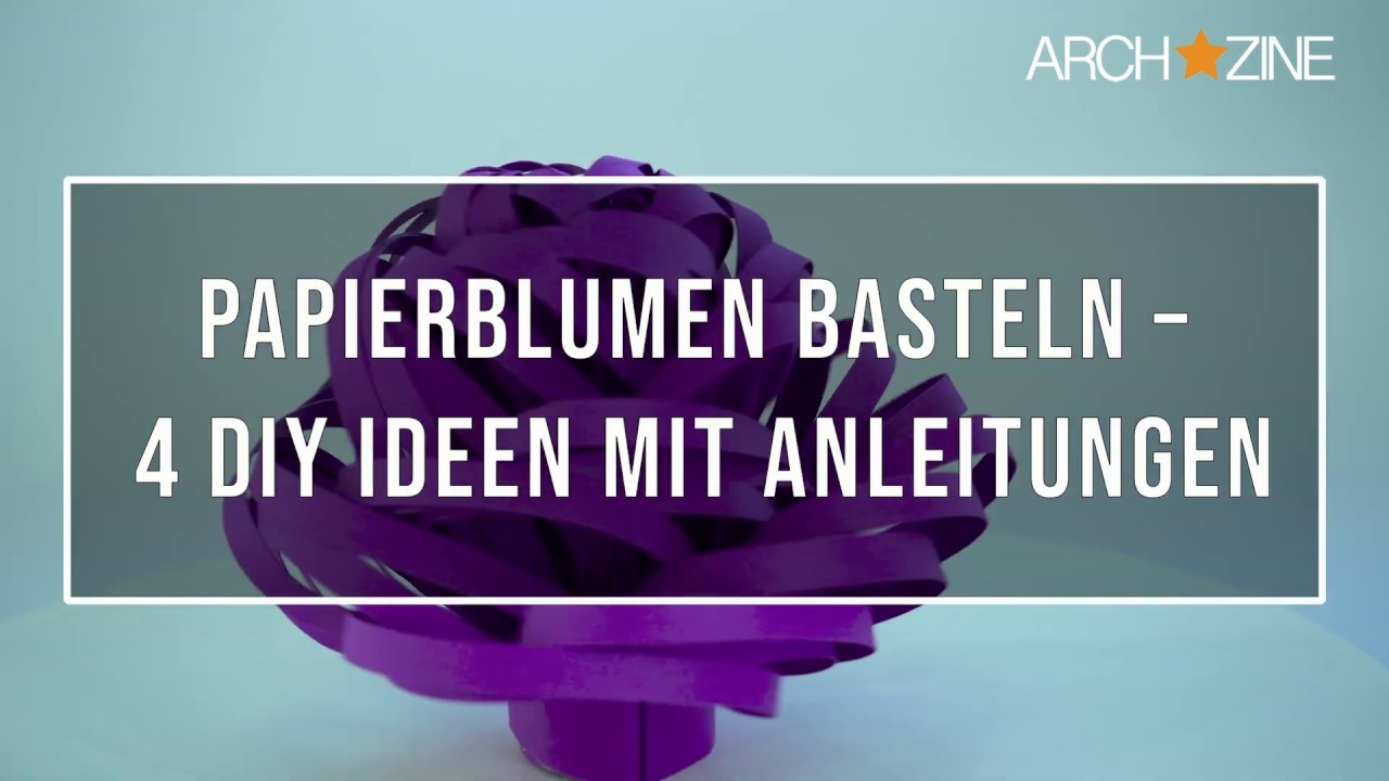 Papierblumen Basteln