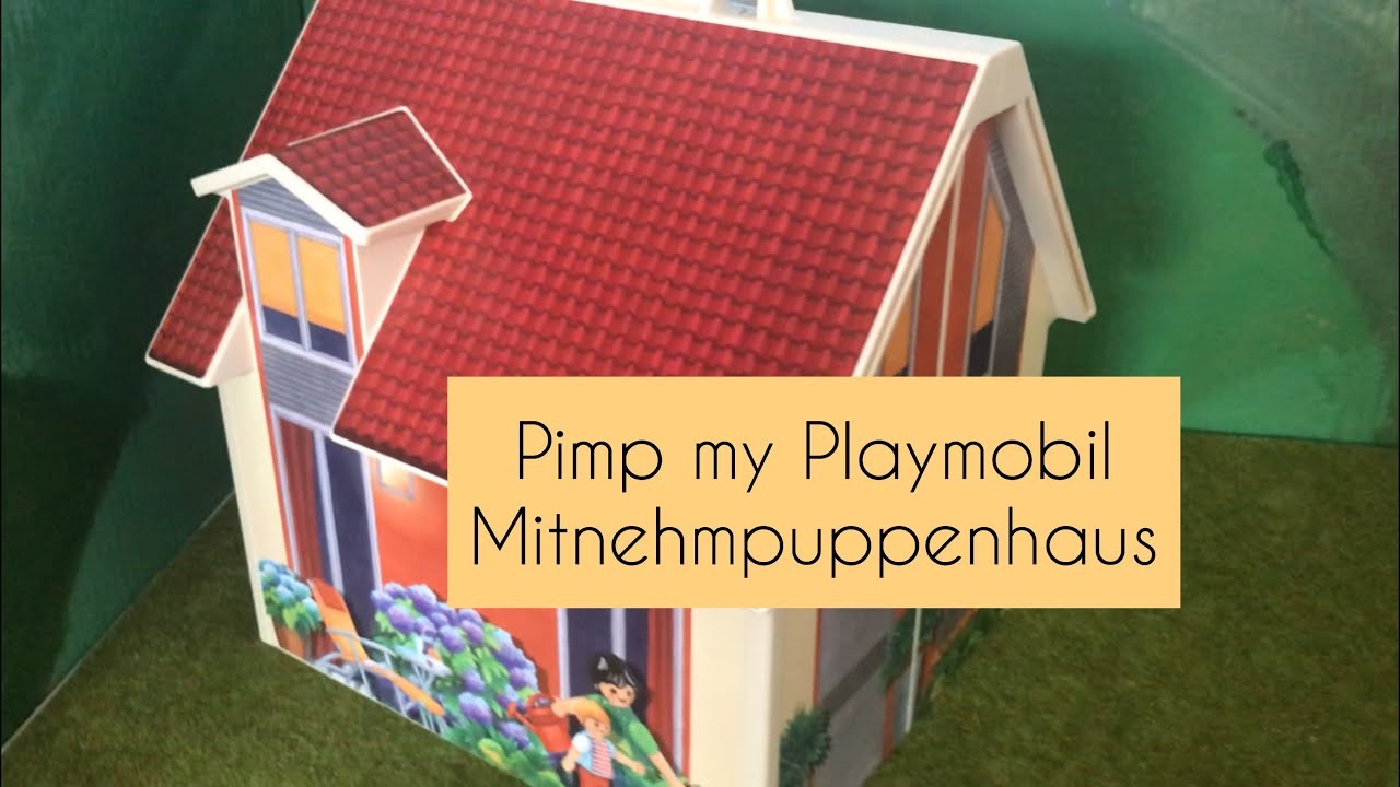 Pimp my Playmobil. Mitnehmpuppenhaus verschönern.diy.Familie Bäcker