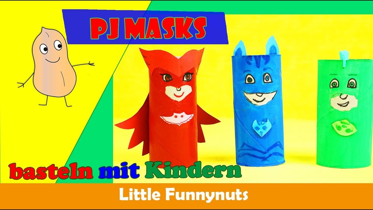 PJ Masks basteln mit Kindern | DIY | Little Funnynuts