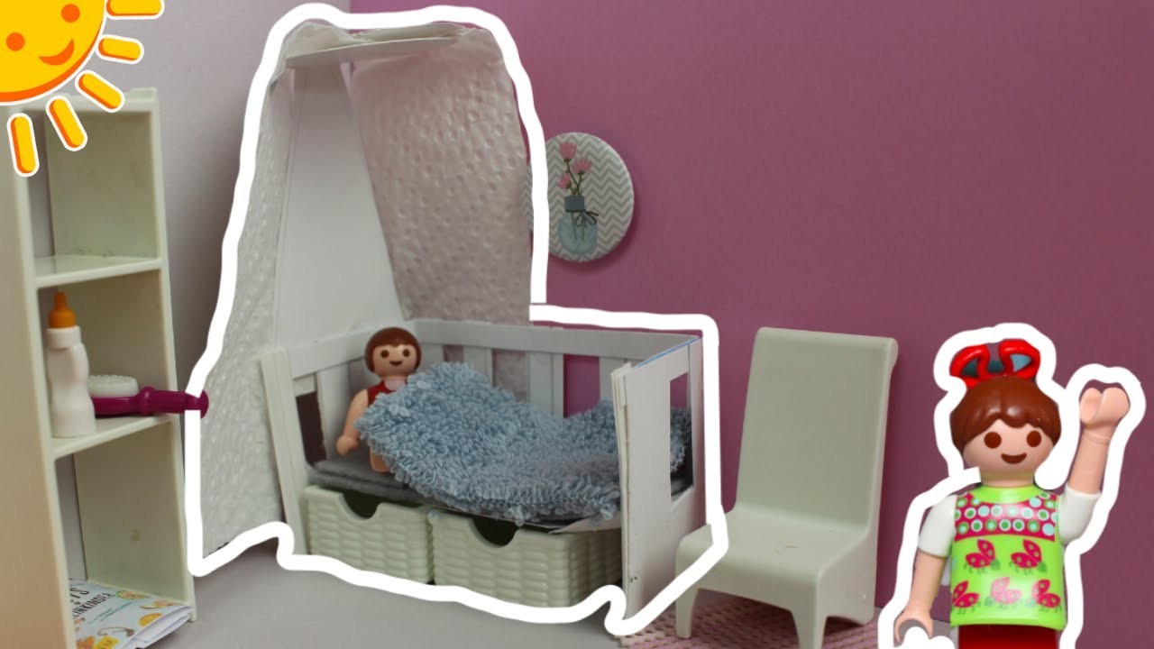 ????Playmobil Babybett basteln.Babyzimmer einrichten - Pimp my Playmobil - DIYs - Familie Sonnenschein