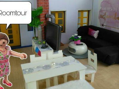 Playmobil- Roomtour Wohnzimmer + Küche- DIY- Pimp my Playmobil- Deutsch | Familie Hund
