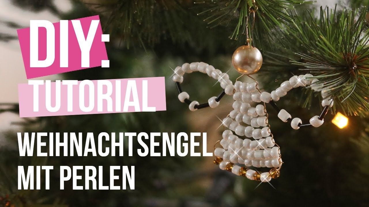 Schmuck machen: Weihnachtsengel mit Artistic Wire und Perlen ♡ DIY