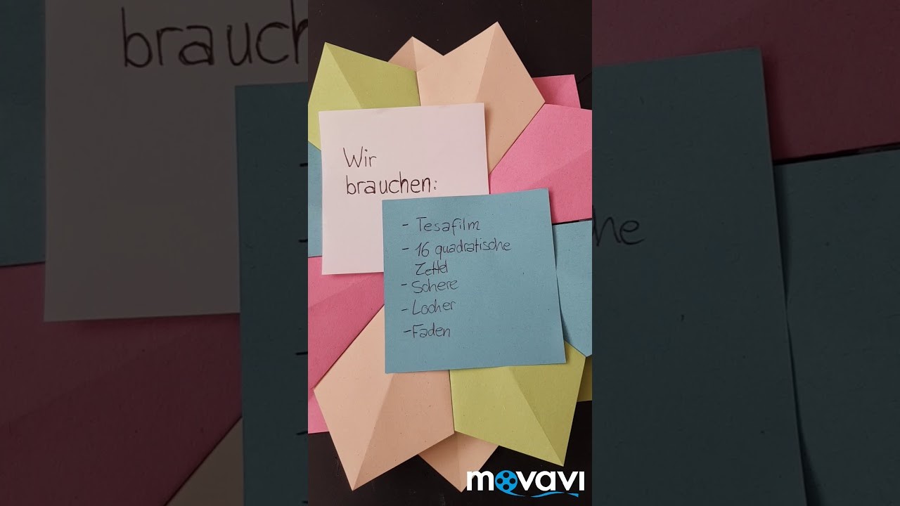 Sterne basteln mit quadratischem Papier (How to make paper stars - handcratf)