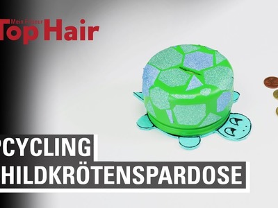 Süße Schildkrötenspardose Upcycling - DIY Ideen aus Verpackungen