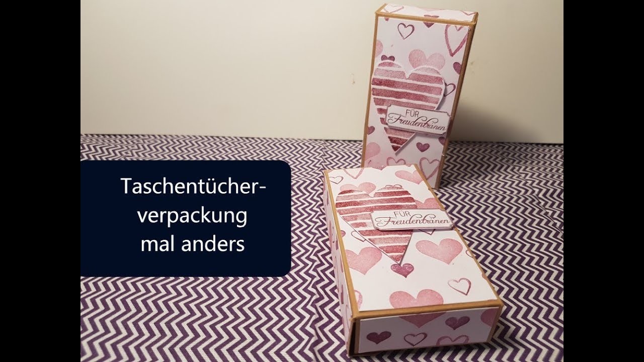 Taschentücherverpackung für die Hochzeit - Gastgeschenke basteln