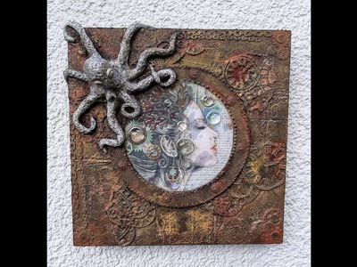 Anleitung - Steampunk MixedMedia "Octopus"