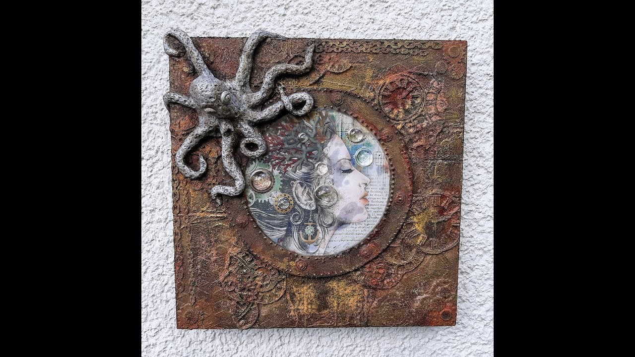 Anleitung - Steampunk MixedMedia "Octopus"