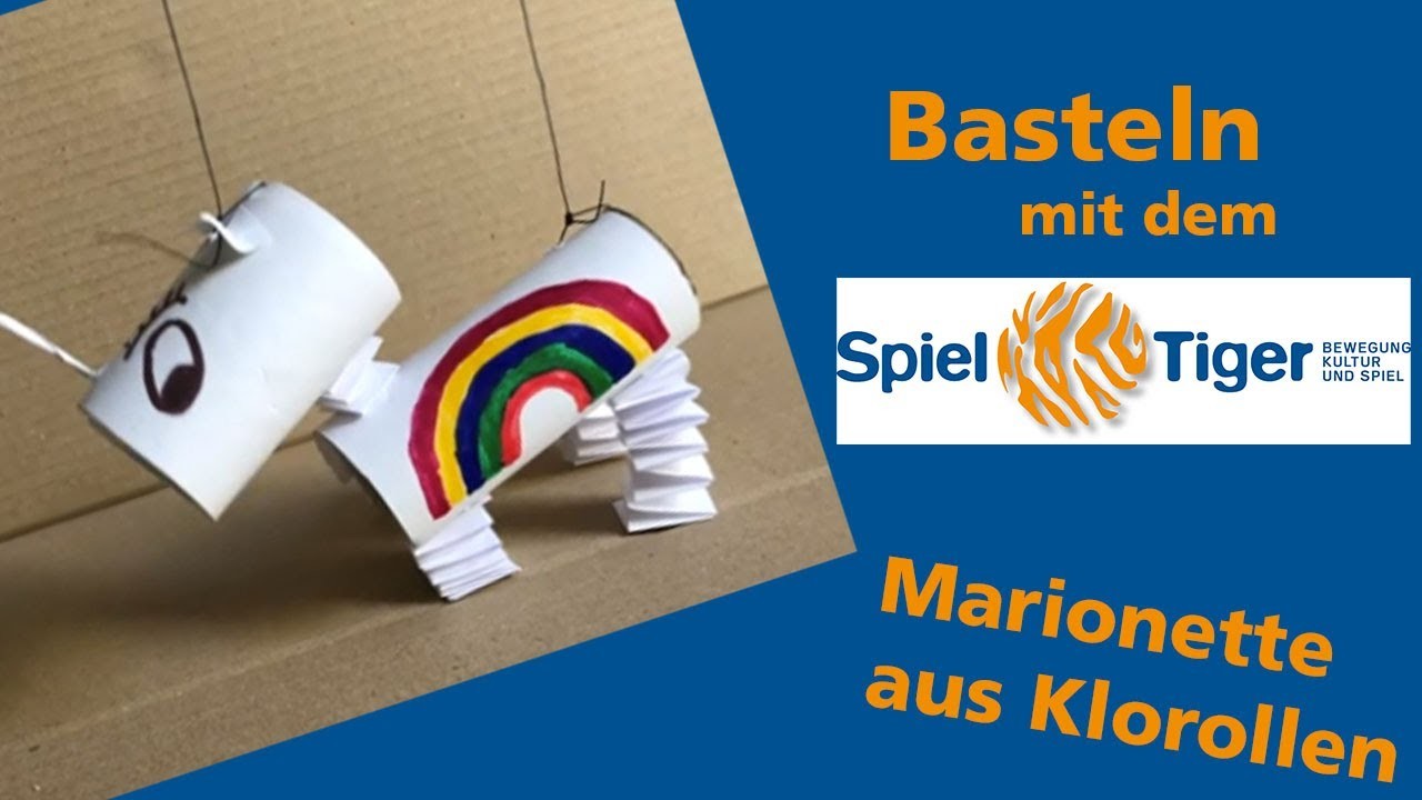 Basteln mit dem SpielTiger Folge 6 Marionette aus Klorollen