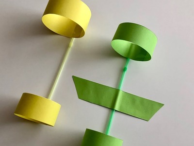Best Paper Circle Plane - Papier Flieger mit Papier Rollen basteln - DIY Airplane ✈️
