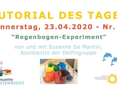 DISD KIGA Tutorial des Tages Nr. 15 - Regenbogenexperiment