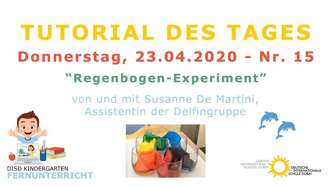 DISD KIGA Tutorial des Tages Nr. 15 - Regenbogenexperiment