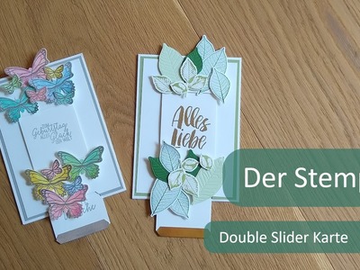 Double Slider Karte | Der Stempler ~ Stampin Up!
