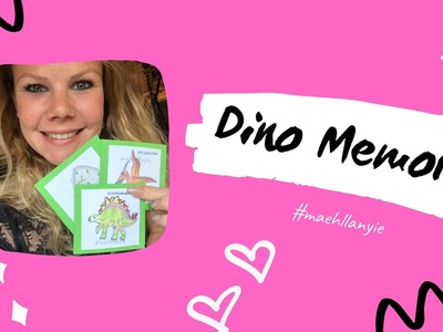 Kinderbeschäftigung drinnen „Dino Memory“
