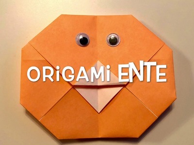 Origami Ente basteln mit Kindern - DIY Duckface - Bastelideen für Kinder