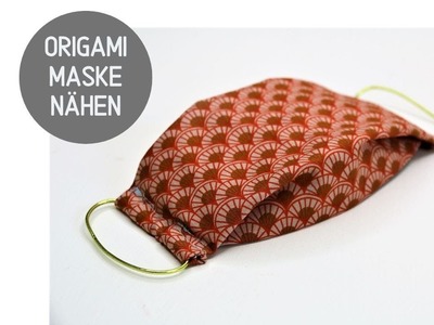 Origami-Maske nähen: Mundschutz im Japan-Stil (gratis Schnittmuster)