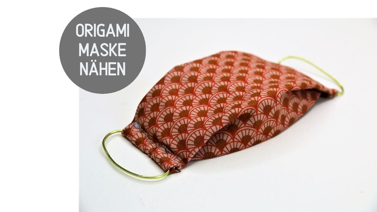 Origami-Maske nähen: Mundschutz im Japan-Stil (gratis Schnittmuster)