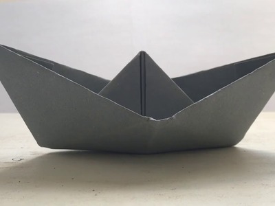 Papierschiff falten-Papier falten-Origami Boot-Einfaches Schiff Anleitung deutsch