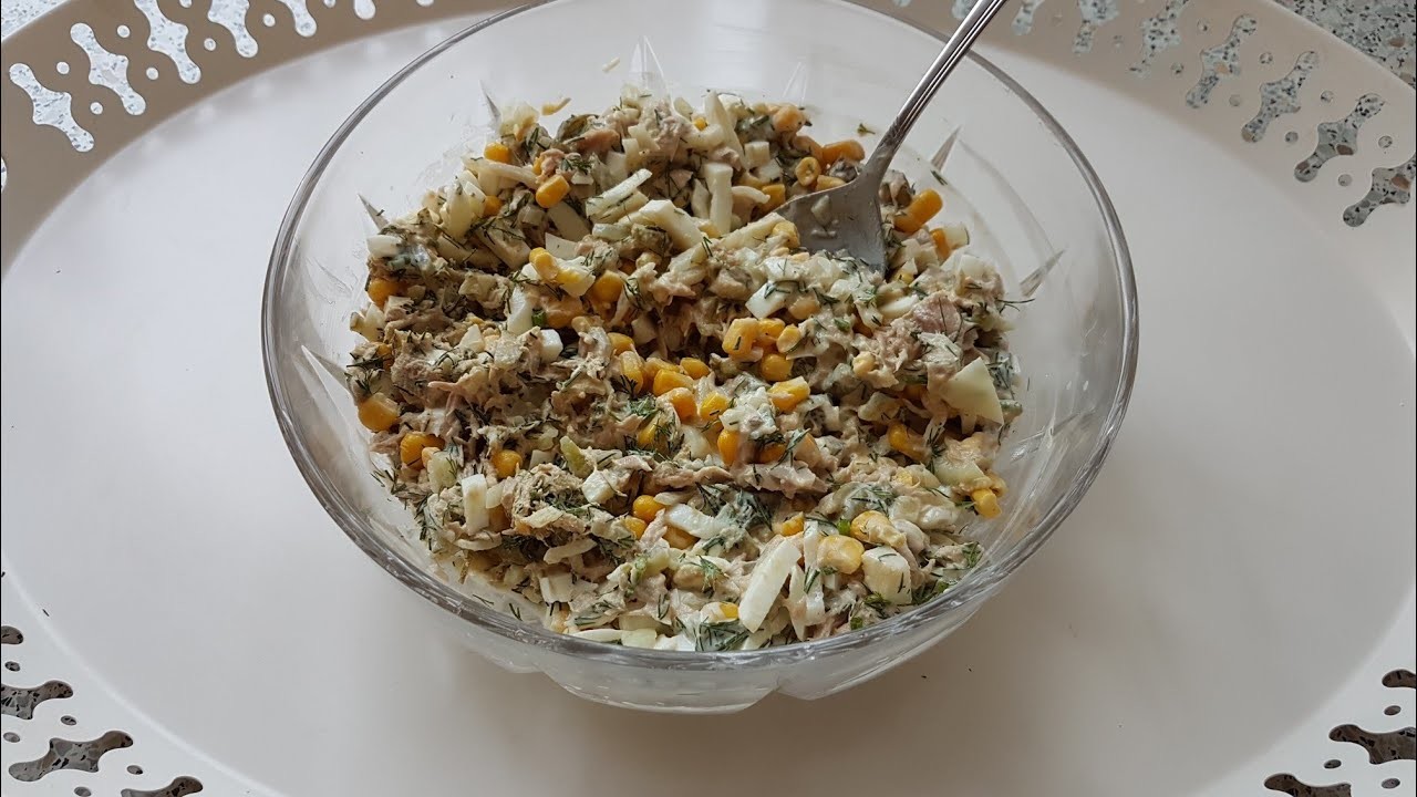 Thunfischsalat in paar Minuten fertig! (салат из Тунца)
