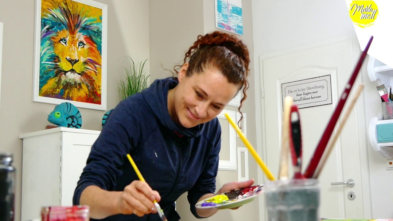 Apothekergarten Ettlingen, Acryl auf Kartonage, Mai 2020, Martina Lammel