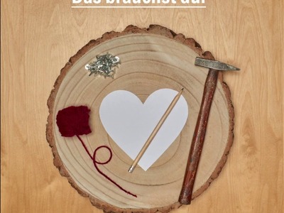 Bastelanleitung Muttertag – Fadenherz