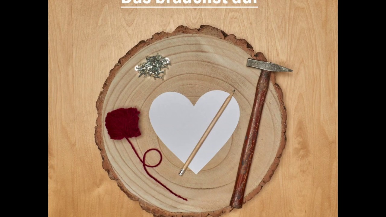 Bastelanleitung Muttertag – Fadenherz