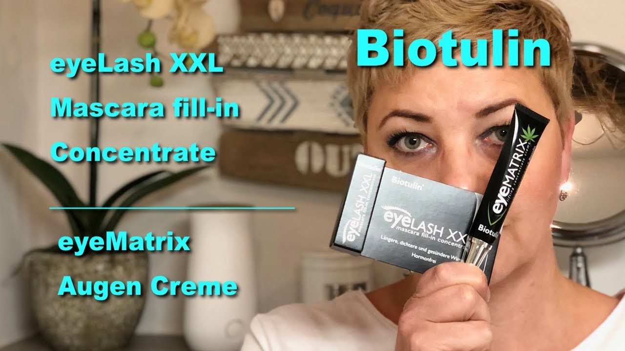 Biotulin eyeLash XXL Mascara fill-in Concentrate und eyeMatrix Augen Creme | Test Ergebnis