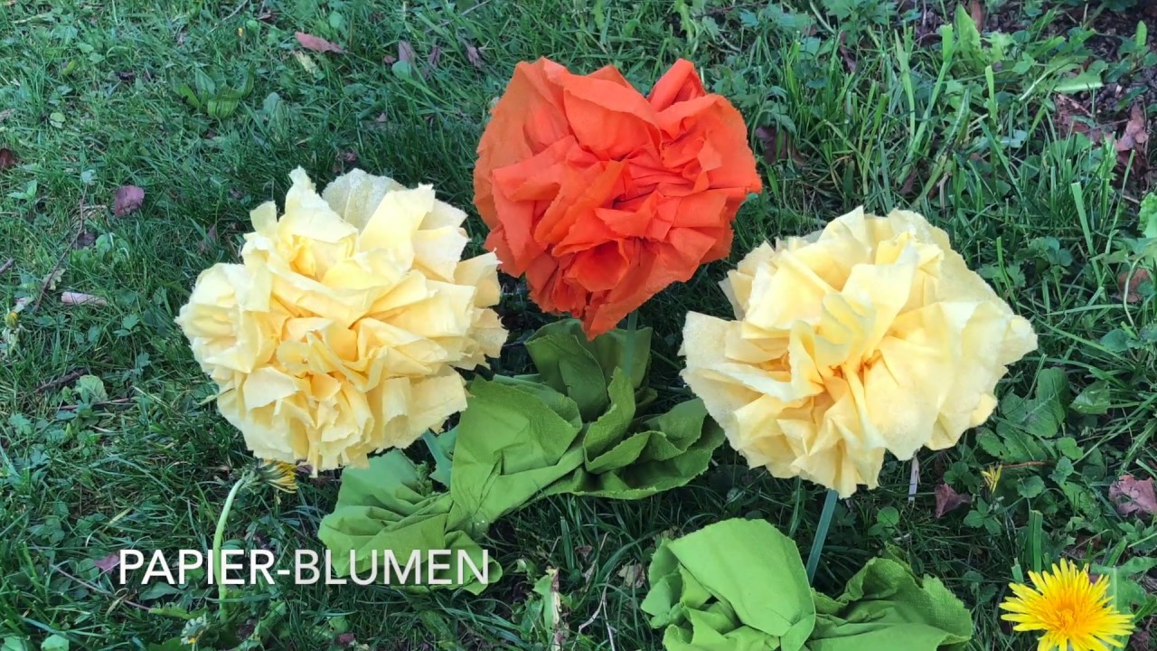 Blumen Basteln zum Muttertag