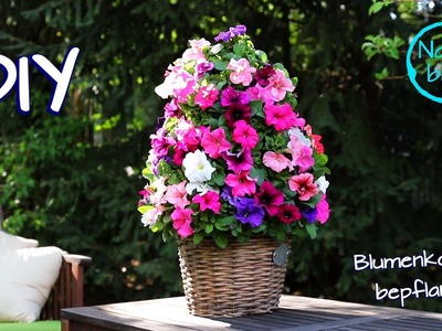 Blumenkübeln - Pflanzkübeln bepflanzen - Deko für Balkon, Terrasse und Garten selber machen