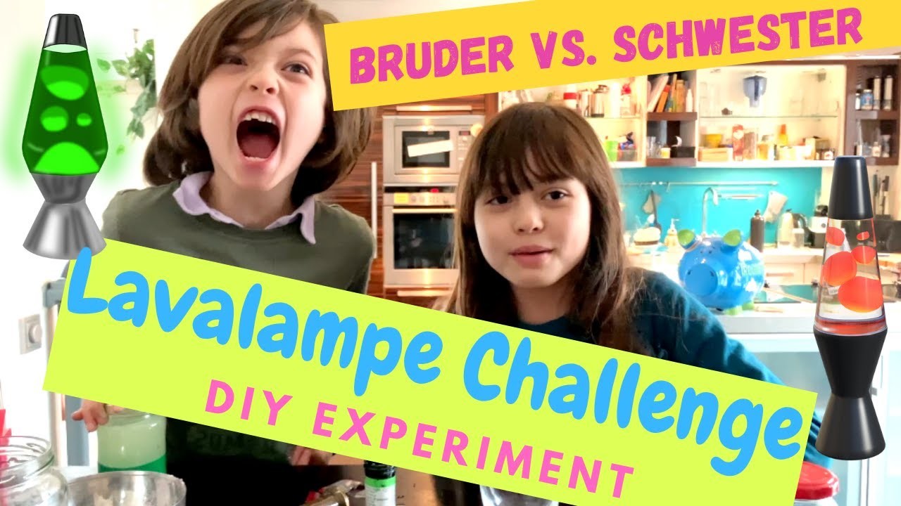 Bruder Vs. Schwester Lavalampe Challenge DIY Experiment