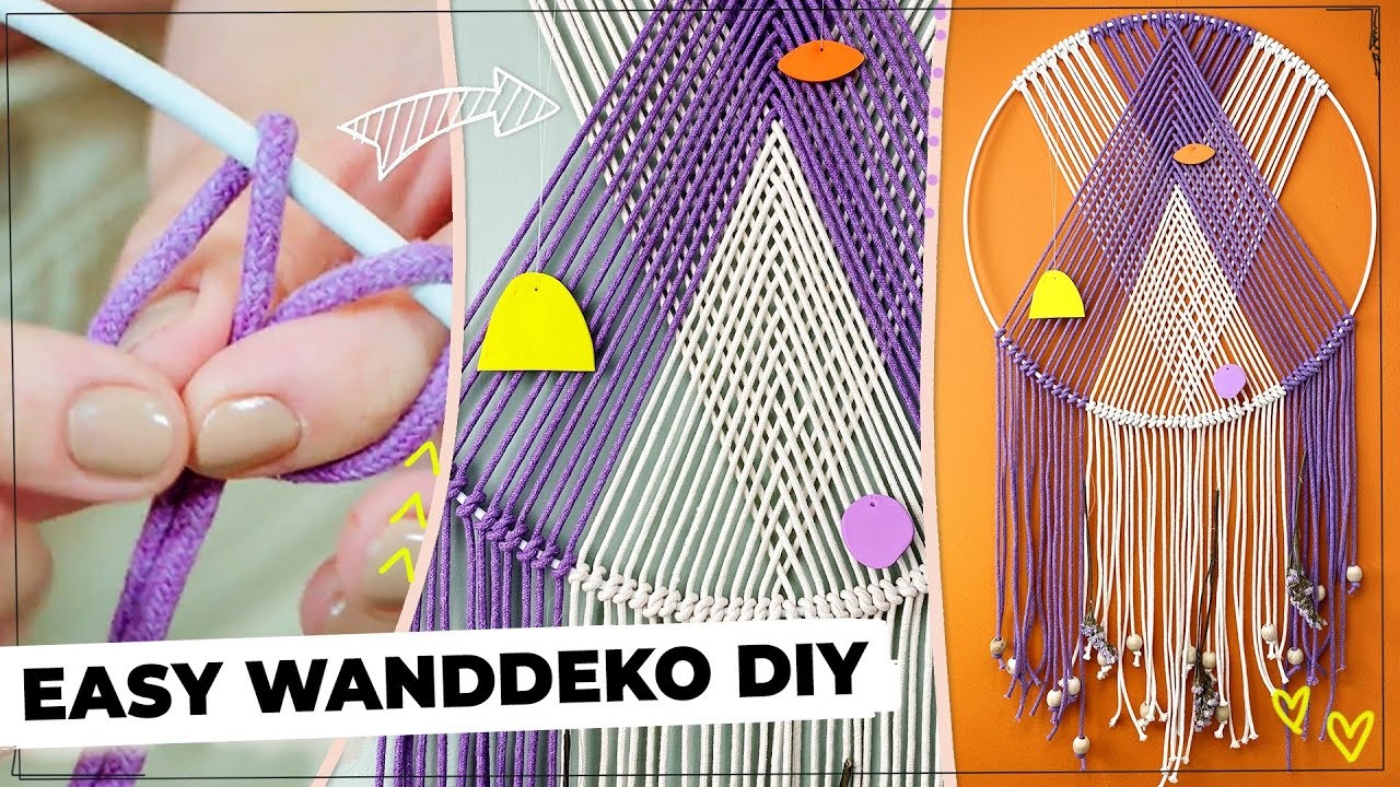 Easy Makramee-Traumfänger selber machen | Wanddeko DIY für Zuhause