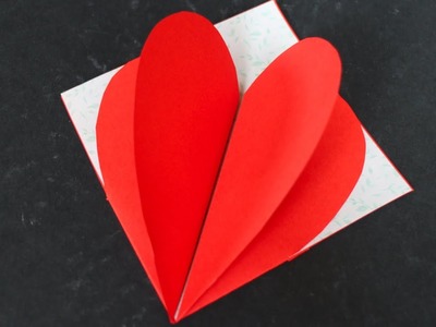 Herzkarte selber machen Basteln mit Papier für Muttertag, Valentinstag, Geburtstag & Hochzeit [W+]
