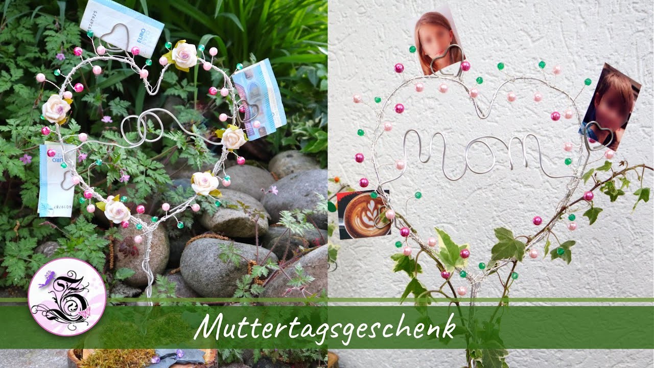 Herzstammbaum -  kreatives Geschenk zum Muttertag, Hochzeit, Valentinstag