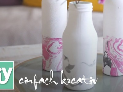 Marmorierte Vasen | DIY einfach kreativ