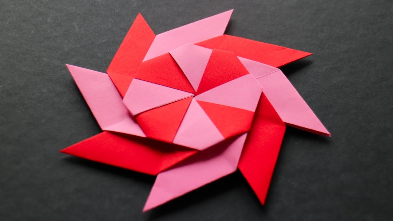 Origami 'Windrad' selber basteln mit Papier für Geburtstag, Frühling & Sommer [W+]