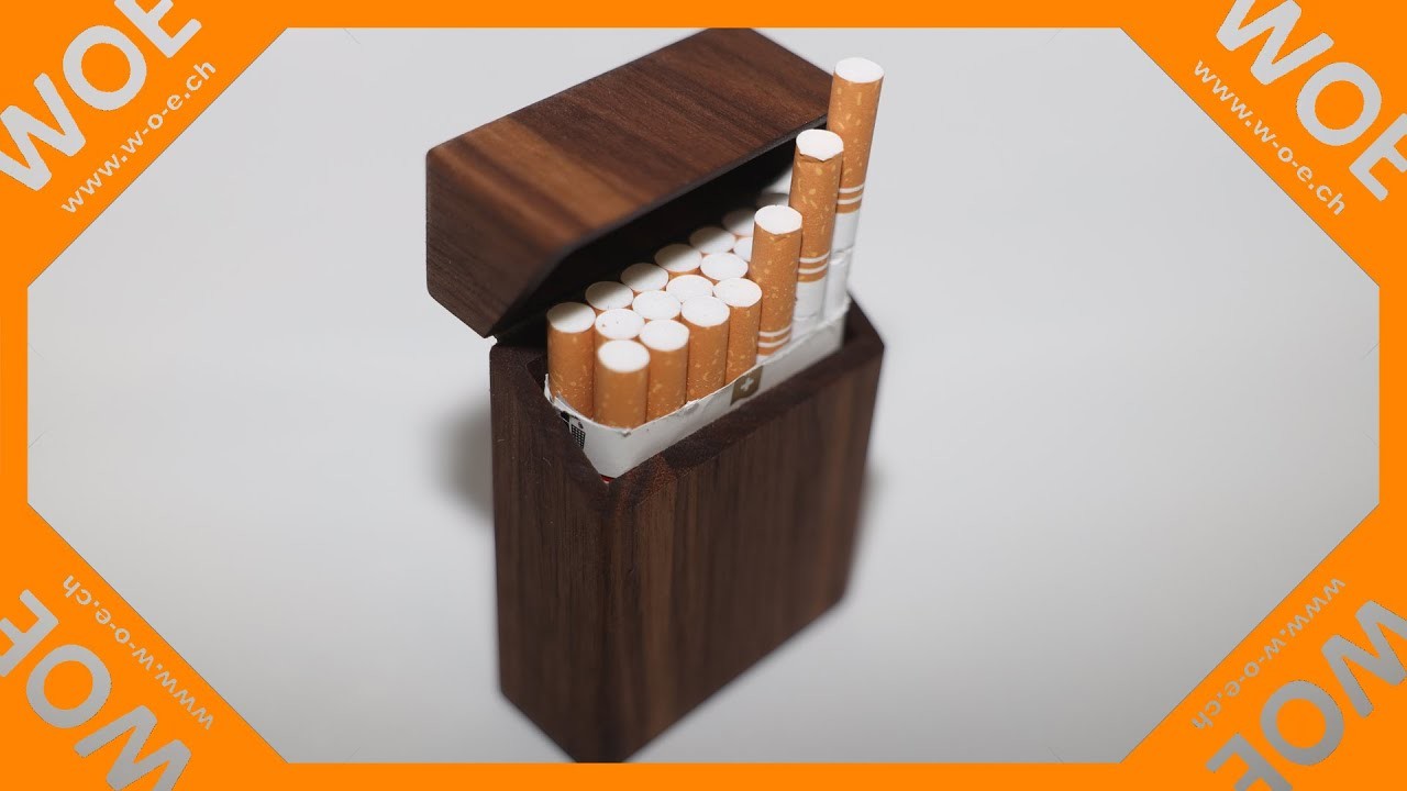 So einfach baust Du Dir eine Zigarettenbox aus Amerikanischer Nuss | WoE