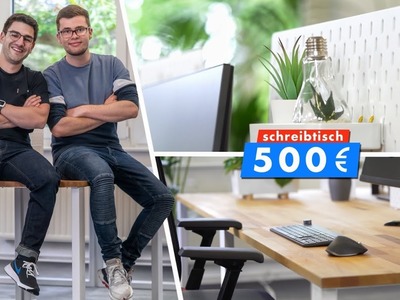 Unser 500€ XXL-Schreibtisch in der Halle! (DIY)