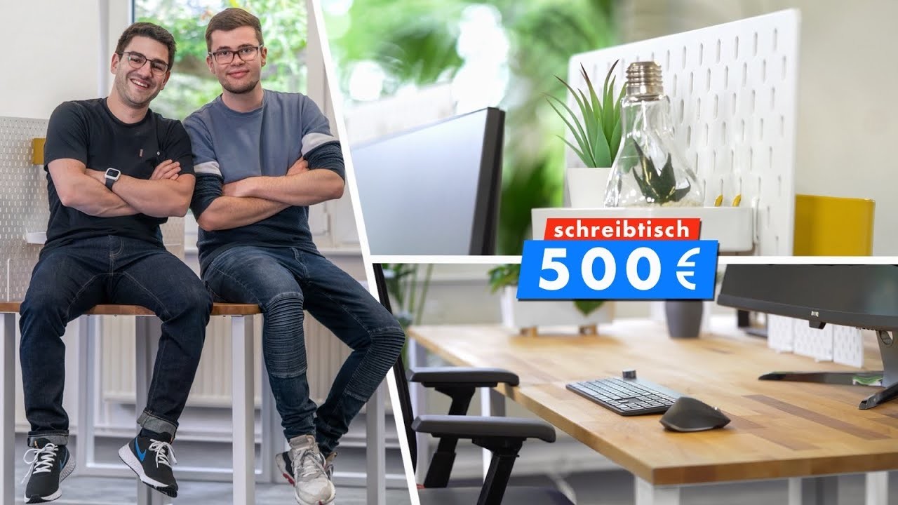 Unser 500€ XXL-Schreibtisch in der Halle! (DIY)