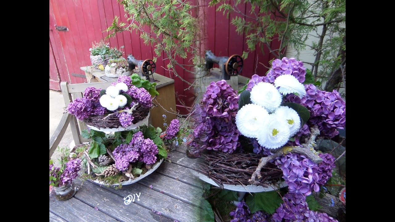 Verträumte zauberhafte FLIEDER Deko ganz Natur :)) alles in Upcycling